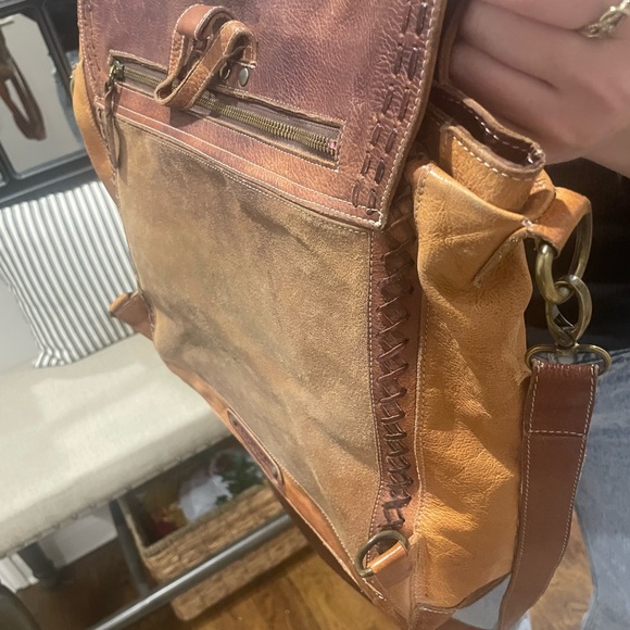 Bed Stu Genuine Leather Arian Convertible Tote Backpack - Picture 15 of 15